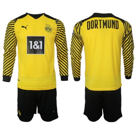 Koszulka Borussia Dortmund Dziecięca Główna 2021/22 Koszulki Piłkarskie(L/S)